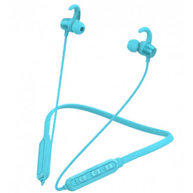 Наушники Bluetooth спортивные голубые Celebrat SKY-5